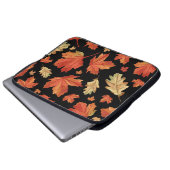 Fall Maple Blätter Erntedank Muster Laptopschutzhülle (Vorne Knopf)