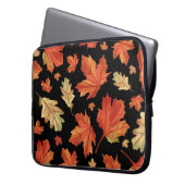 Fall Maple Blätter Erntedank Muster Laptopschutzhülle (Vorderseite Links)
