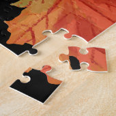 Fall Maple Blätter Erntedank Muster Puzzle (Seite)