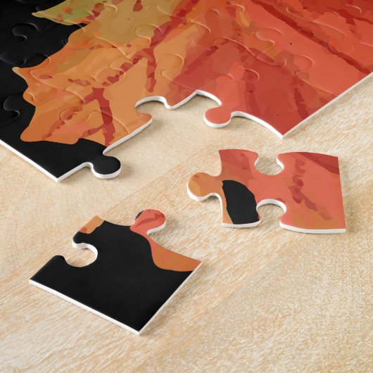 Fall Maple Blätter Erntedank Muster Puzzle (Seite)