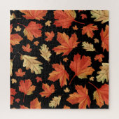 Fall Maple Blätter Erntedank Muster Puzzle (Vertikal)