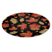 Fall Maple Blätter Erntedank Muster Schneidebrett (Ecke)