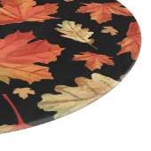 Fall Maple Blätter Erntedank Muster Schneidebrett (Ecke)