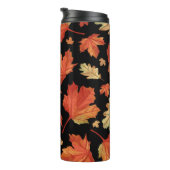Fall Maple Blätter Erntedank Muster Thermosbecher (Nach rechts gedreht)