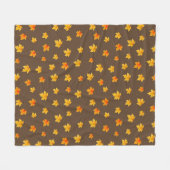 Fall Maple-Blätter Fleecedecke (Vorderseite (Horizontal))
