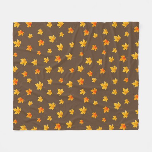 Fall Maple-Blätter Fleecedecke (Vorderseite (Horizontal))