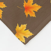 Fall Maple-Blätter Fleecedecke (Ecke)