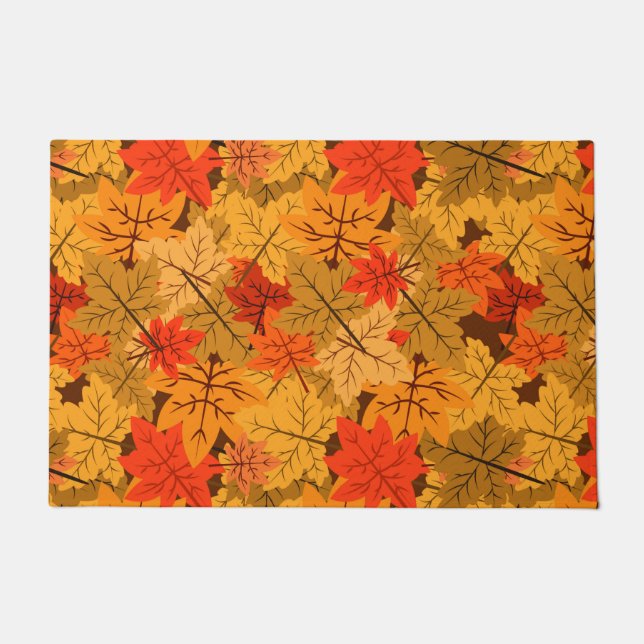 Fall Maple-Blätter Fußmatte (Vorderseite)