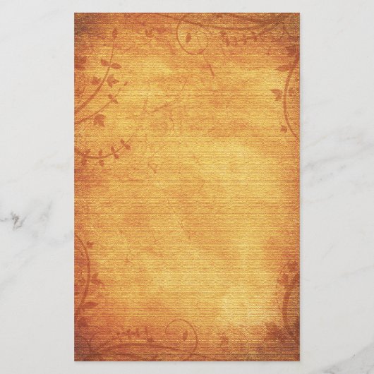 Fall Maple Blätter Hochzeitmenü Karte (Rückseite)