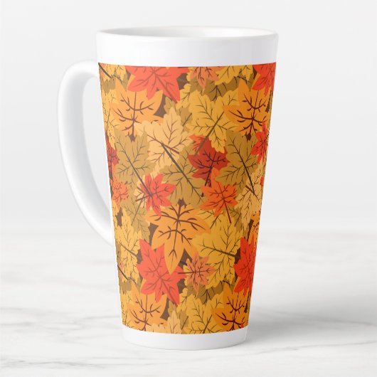 Fall Maple-Blätter Milchtasse (Linke Ecke)