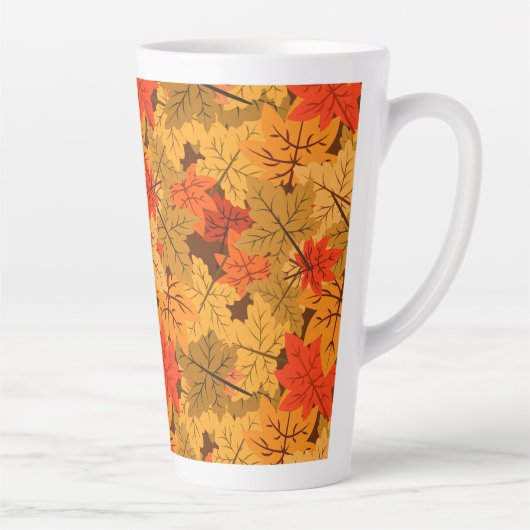 Fall Maple-Blätter Milchtasse (Rechts)