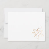 Fall Maple Blätter Neue Adressenankündigung Ankündigung (Rückseite)