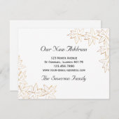 Fall Maple Blätter Neue Adressenankündigung Ankündigung (Vorne/Hinten)