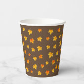 Fall Maple-Blätter Pappbecher (Rückseite)