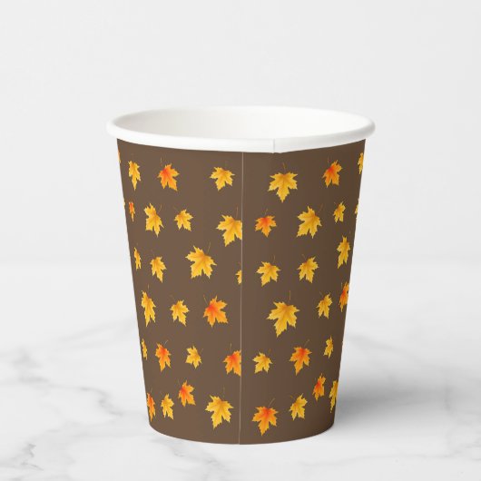 Fall Maple-Blätter Pappbecher (Rechts)