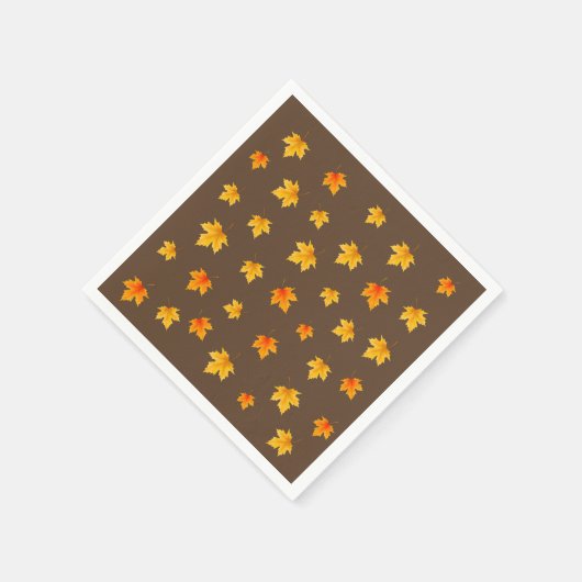 Fall Maple-Blätter Serviette (Ecke)