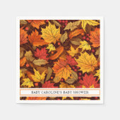 Fall Maple-Blätter Serviette (Vorderseite)