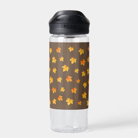 Fall Maple-Blätter Trinkflasche (Rückseite)
