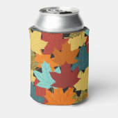 Fall Maple Blätter Vintag Illustration Dosenkühler (Kanne Rückseite)