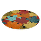 Fall Maple Blätter Vintag Illustration Schneidebrett (Ecke)