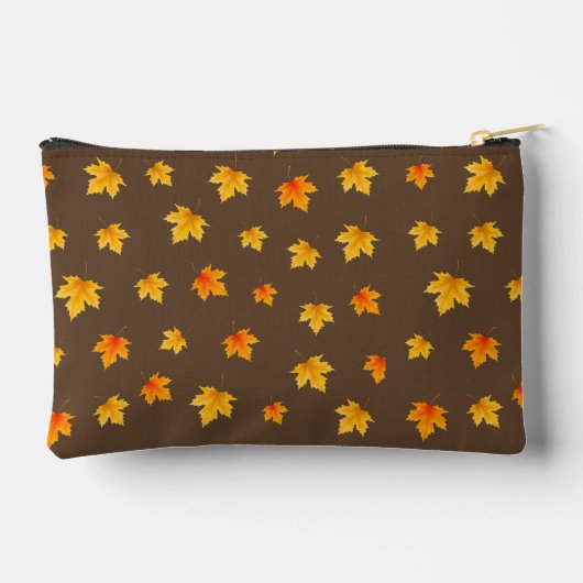 Fall Maple-Blätter Zubehörtasche (Rückseite)