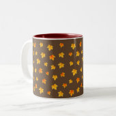Fall Maple-Blätter Zweifarbige Tasse (Vorderseite Links)