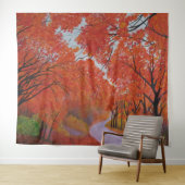 Fall Maple Daejeon Korea Wedding Background Wandteppich (Beispiel (Horizontal))