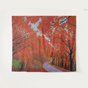 Fall Maple Daejeon Korea Wedding Background Wandteppich