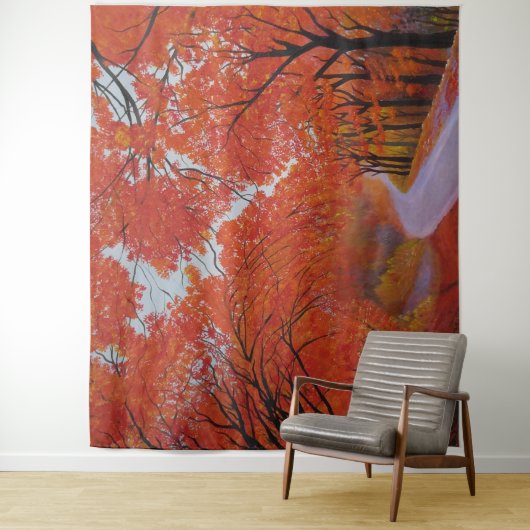 Fall Maple Daejeon Korea Wedding Background Wandteppich (Beispiel)