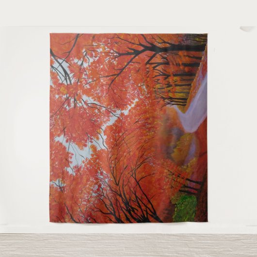 Fall Maple Daejeon Korea Wedding Background Wandteppich (Vorderseite)