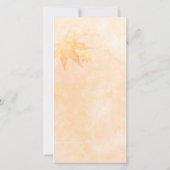 Fall Maple Elegance Hochzeit Danke Foto Card (Rückseite)