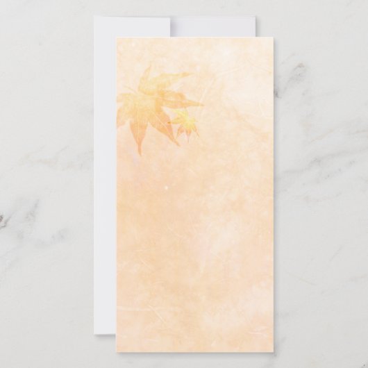 Fall Maple Elegance Hochzeit Danke Foto Card (Rückseite)