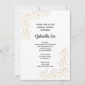 Fall Maple Leaf Edge Brautparty Einladung (Vorderseite)