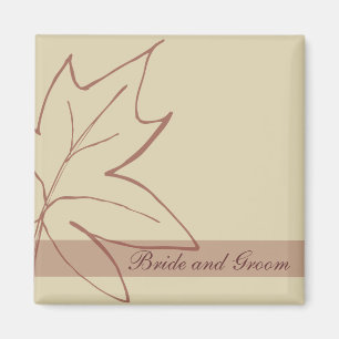 Fall Maple Leaf Hochzeit Magnet
