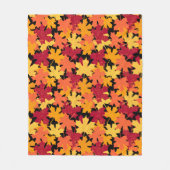 Fall Maple Leaf Muster Fleecedecke (Vorderseite)