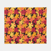 Fall Maple Leaf Muster Fleecedecke (Vorderseite (Horizontal))