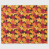 Fall Maple Leaf Muster Geschenkpapier (Flach)