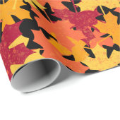 Fall Maple Leaf Muster Geschenkpapier (Rolleneckpunkt)
