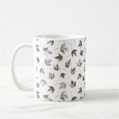 Fall Maple Verlasse transparent - nahtlos. Kaffeetasse (Links)
