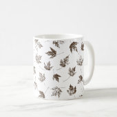 Fall Maple Verlasse transparent - nahtlos. Kaffeetasse (VorderseiteRechts)