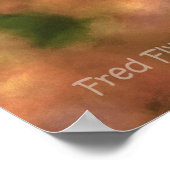 Fall Maple Verlasst HDR. Poster (Ecke)