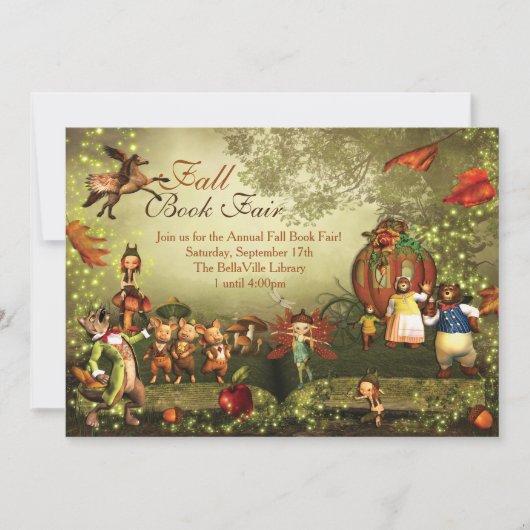 Fall-Märchen-Einladung Einladung (Vorderseite)