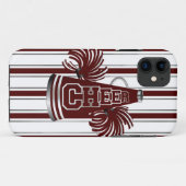Fall Maroon & White Cheerleader iPhone 5 Case-Mate iPhone Hülle (Rückseite (Horizontal))