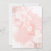 Fall Marsala Burgundy Floral Pumpkin Baby Dusche Einladung (Rückseite)