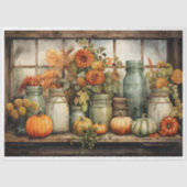 Fall Mason Jars Seidenpapier (Vorderseite)