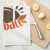 Fall Means Football Geschirrtuch (Viertel Falte)