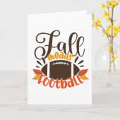 Fall Means Football Karte (Gelbe Blume)