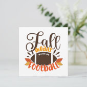 Fall Means Football Karte (Stehend Vorderseite)