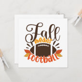 Fall Means Football Karte (Vorderseite/Rückseite Beispiel)