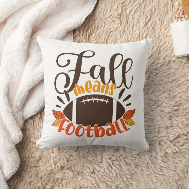 Fall Means Football Kissen (Decke)